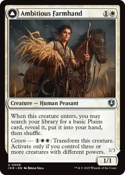 Ambitious Farmhand // Seasoned Cathar [Innistrad Remastered] Foil Near Mint - Image 1
