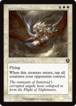 Subjugator Angel (Retro Frame) [Innistrad Remastered] Foil Near Mint - Image 1
