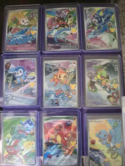 Pokemon First Partner Illustration 30th Collection Complete Promo Set 9 Cards - Image 1