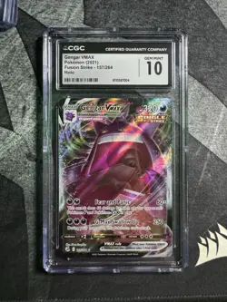 Gengar VMAX 2021 Pokemon Fusion Strike Holo CGC 10 (CBR) - Image 1