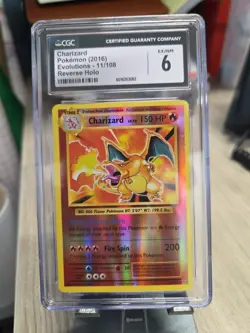 Pokemon Charizard (2016) Evolutions TCG - 11/108 Holo CGC 6 NM/Mint - Image 1