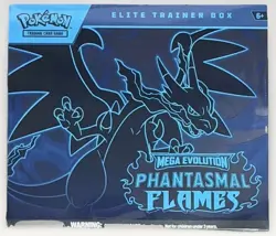 Pokemon Trading Card Game Mega Evolution Phantasmal Flames Elite Trainer Box NEW - Image 1