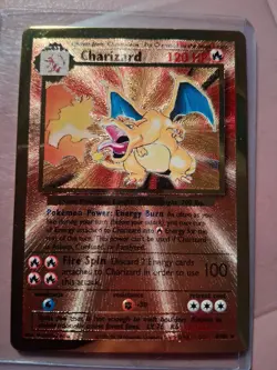 2021 Pokemon Celebrations Charizard Gold Metal Ultra Premium 4/102 - Image 1