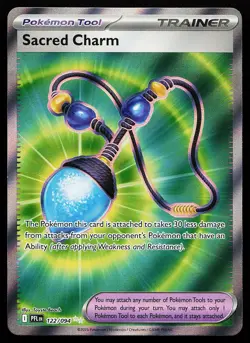 Sacred Charm 122/094 Ultra Rare Phantasmal Flames Pokemon Card - Image 1
