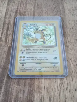 Pokemon TCG Raichu Base Set 14/102 Holo 1999-2000 Wizards Base Set Copyright... - Image 1