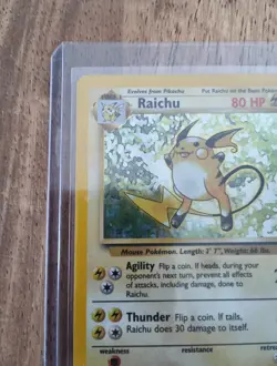 Pokemon TCG Raichu Base Set 14/102 Holo 1999-2000 Wizards Base Set Copyright... - Image 5