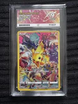 Pokemon TCG Pikachu Crown Zenith 160/159 Special Art ACE 9 - Image 1