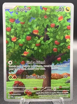 Applin 185/167 IR Illustration Rare - Pokemon TCG Twilight Masquerade SV06 NM/M - Image 1
