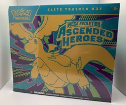 Pokemon Ascended Heroes ETB TCG Mega Evolution Elite Trainer Box Factory Sealed - Image 2