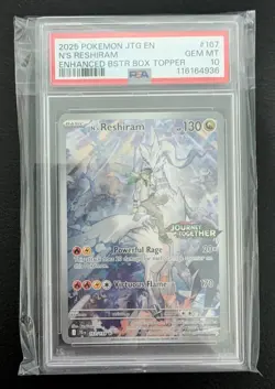 Pokemon - Scarlet & Violet - Journey Together - N's Reshiram - Stamped - PSA 10 - Image 1