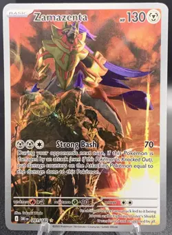 Pokemon Zamazenta 201/182 IR Illustration Rare - Destined Rivals SV10 English NM - Image 1