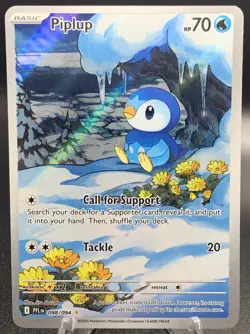 Pokemon Piplup 098/094 IR Illustration Rare Phantasmal Flames ME02 English NM - Image 1