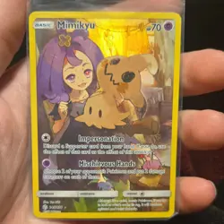 Pokemon Mimikyu Secret Rare Full Art Holo SM-Cosmic Eclipse 245/236 Basic 70HP - Image 1