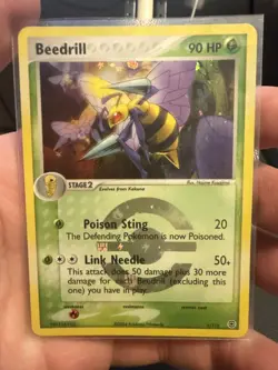 Pokemon 2004 FireRed & Leaf Green 1/112 Beedrill Reverse Holo Rare NM - Image 1
