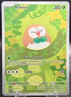 Rowlet 090/088 Illustration Rare - Pokemon TCG Perfect Order - Full Art IR NM/M - Image 1