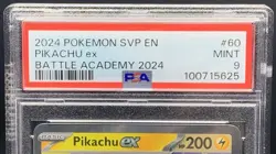 Pikachu ex 106 PSA 9 Mint Black Star Promo (Pikachu 60) - Pokemon Battle Academy - Image 4