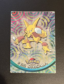 1999 Topps Pokemon Blue Logo TV Animation Edition Foil Simsala #65 - Image 1