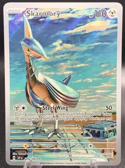 Skarmory 209/191 Holofoil Illustration Rare Surging Sparks Pokemon NM Full Art - Image 1