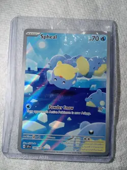 Pokemon TCG - S&V - Surging Sparks - Spheal 199/191 - Illustration Rare - NM - Image 4
