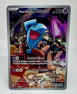 MINT Team Rockets Wobbuffet SVP 203 Pokemon Center Stamped Promo Destined Rivals - Image 1