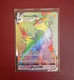 Pokemon Boltund VMAX 267/264 Fusion Strike Secret Rare Rainbow Holo English - Image 1