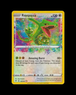Pokemon Rayquaza 138/185 SWSH04 Amazing Rare - Vivid Voltage Holo - NM/MINT - Image 1