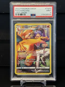 Pokemon TCG Charizard TG03/TG30 Lost Origin Trainer Gallery PSA 9 - Image 3