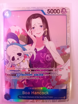One Piece En Card Game Carte Holo Boa Hancock OP01-078 SR English Mint - Image 1