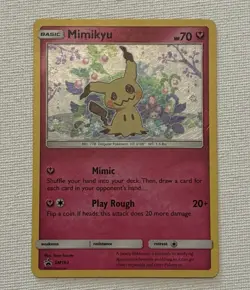 Pokemon Mimikyu SM163 Black Star Promo Holo Basic Sun & Moon Promos Card - Image 1