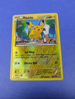 Pikachu - 20/108 - Common Reverse Holo Roaring Skies Pokemon Card - NM - Image 1