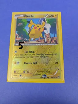 Pikachu - 20/108 - Common Reverse Holo Roaring Skies Pokemon Card - NM - Image 3