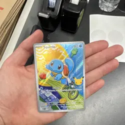 Pokemon Squirtle Full Art Holo Card 007/025 English - Image 1