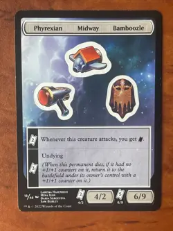 Unfinity Sticker Token 18 / 48 MTG Magic the Gathering Card LP Lightly Played - Image 1