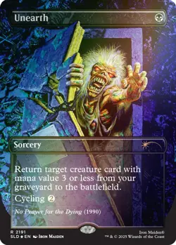 Unearth (Rainbow Foil) 2191 Secret Lair Drop Series NM EN - Image 1