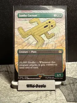 Jumbo Cactuar BORDERLESS 0343 MTG Rare Magic: The Gathering Final Fantasy 8 - Image 1
