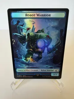 Sephiroth, One-Winged Angel Emblem/Robot Warrior Token (Foil)-MTG Final Fantasy - Image 2