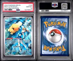2025 Pokemon Dri EN-Destined Rivals Misty's Psyduck #193 IR PSA 10 - Image 3