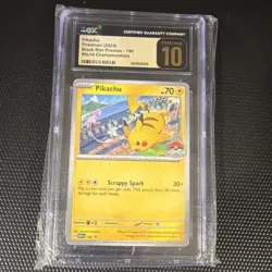 Pokemon Pikachu 225 World Championships Promo CGC Pristine 10 English - Image 1
