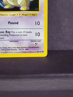 Pokemon TCG Drowzee 049/102 Base Set Shadowless 1st Edition LP - FAST SHIPPING - Image 4