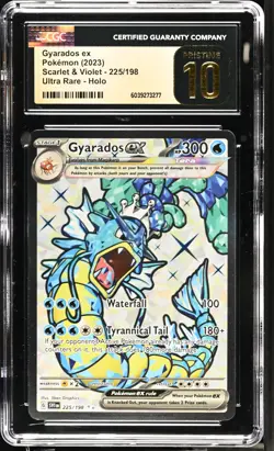 2023 Pokemon Scarlet & Violet Ultra Rare #225 Gyarados ex Pristine CGC 10 - Image 1