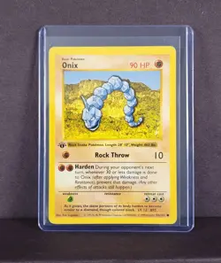 Pokemon TCG 1st Edition Shadowless Onix 1999 WOTC 56/102 - Fast Ship - Image 1