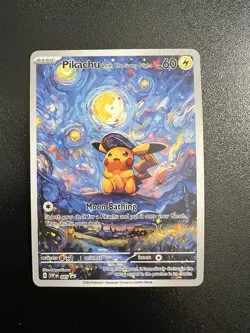 *CUSTOM FAN ART* Pokemon Van Gogh Starry Night Complete Set! (18) - Image 2