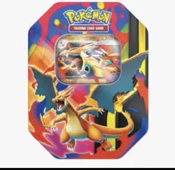 Pokemon Mega Charizard Y ex Tin Mega Evolutions Factory Sealed Ships Fast! - Image 1