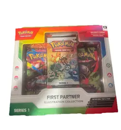 Pokemon TCG First Partner Illustration Collection Series 1 Box 2021 Promo - Image 1