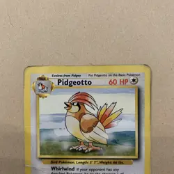 Pokemon TCG Pidgeotto 22/102 Base Set Non-Holo Rare Very Heavy Played - Image 2