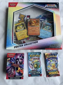Pokemon TCG - Prismatic Evolution - Poster Collection Factory Sealed 3 Packs - Image 1