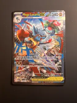 Pokemon Mega Lucario ex 179/132 ME01 Mega Evolution Holo SIR 340 HP ENG - Image 2