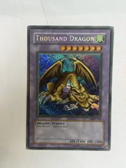 Yugioh Thousand Dragon MRD-143 Secret Rare reverse misprint Faded - Image 1