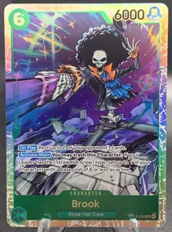One Piece Brook OP15-032 SR Adventure on Kami's Island English NM Super Rare - Image 1
