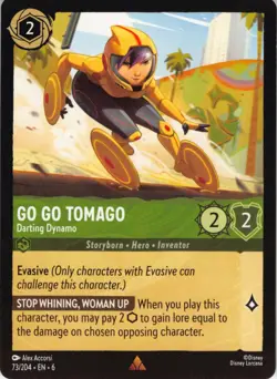Go Go Tomago Darting Dynamo Disney Lorcana Azurite Sea EN6 Regular 73/204 - Image 1